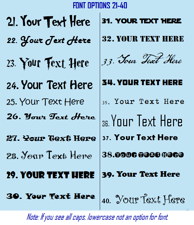Custom Vinyl Decal 10"-14" width, Personalized Text Sticker Name Label