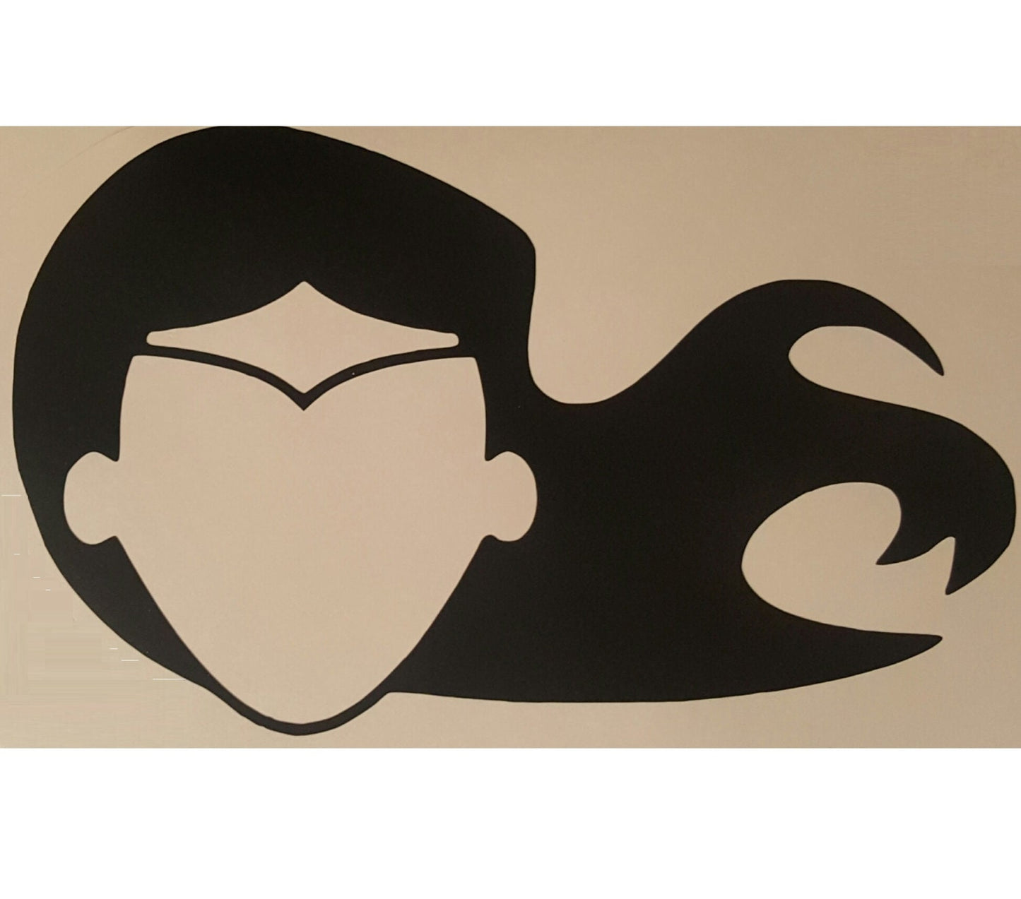 Wonder Woman Head Profile Decal Sticker for Truck, Car, Van, Locker, Cubicle, Tabet