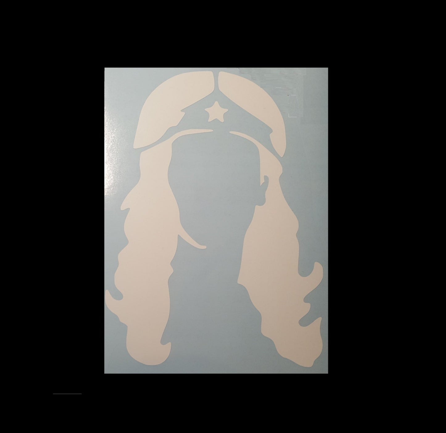 Empowerment on Wheels: Wonder Woman Silhouette Auto Decal Sticker for Bold, Strong Women