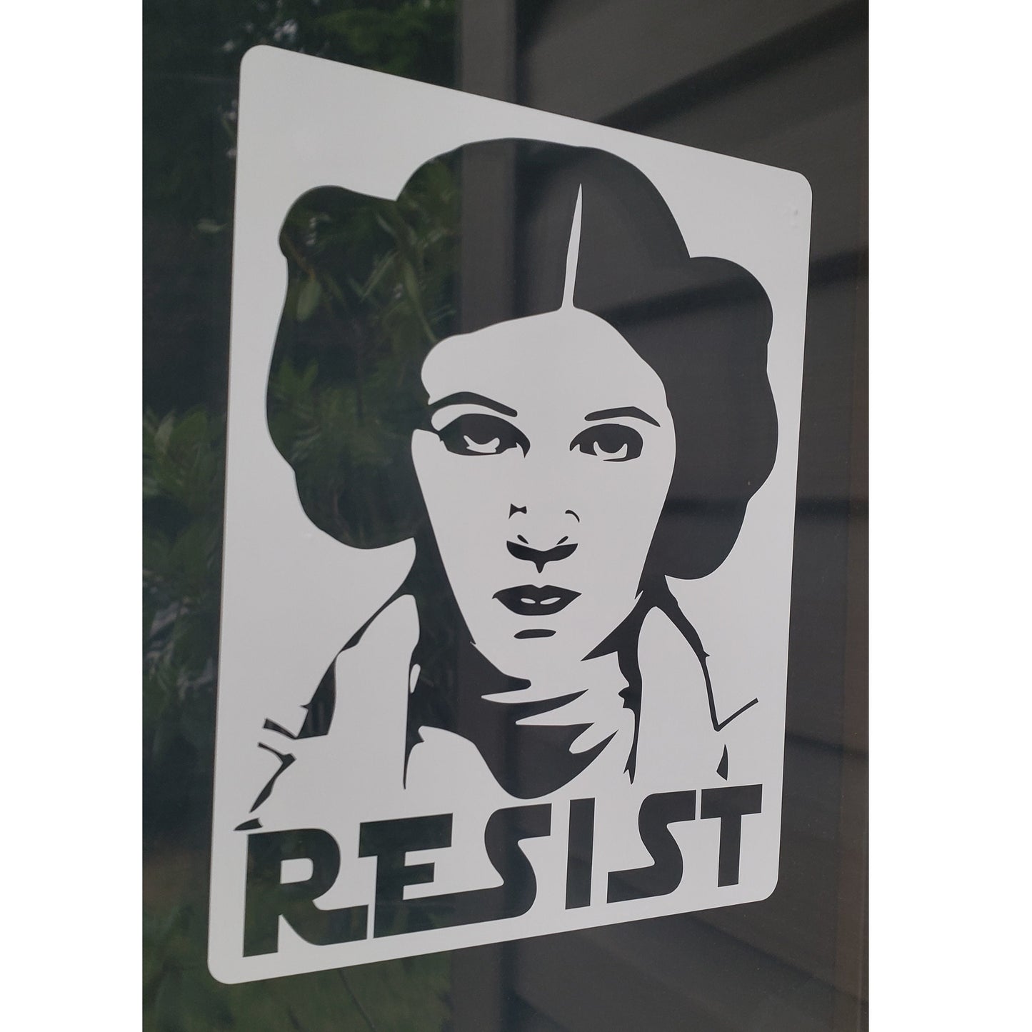 Carrie Fisher Princess Leia RESIST Sticker Decal + BONUS Mini Sticker to stick on glass, metal or plastic | Exterior & Interior Use