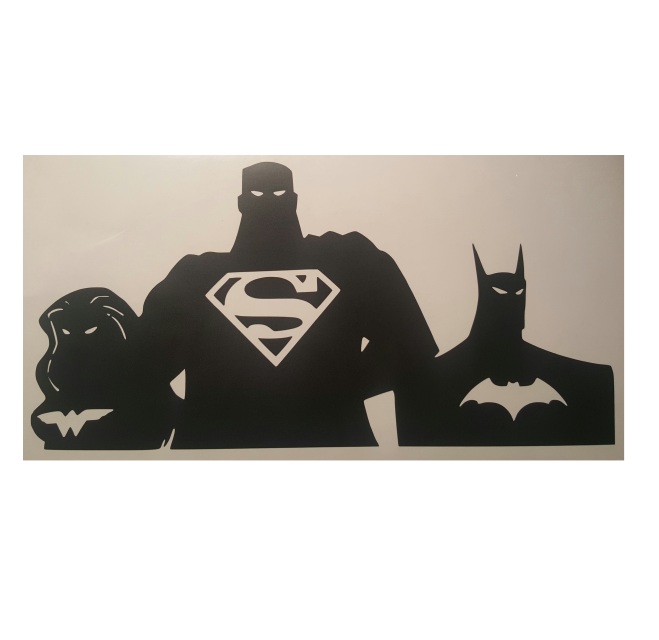 Super Hero Sticker Decals for Glass, Metal or Plastic